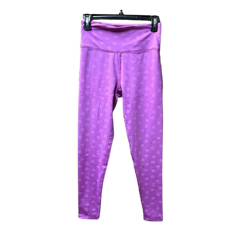 NEW Nanette Lepore Play Compression Leggings - Purple Flower -Women's Size Small